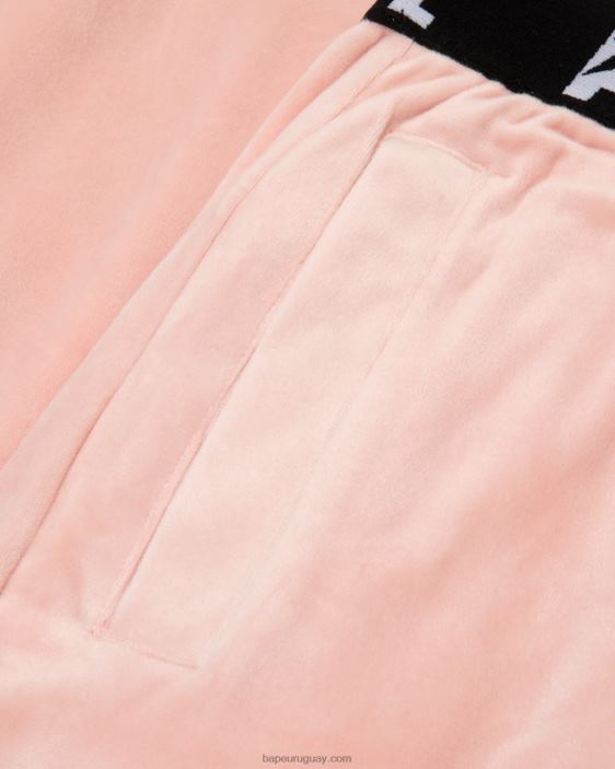 joggers de terciopelo mujer rosa 26D801042 A Bathing Ape