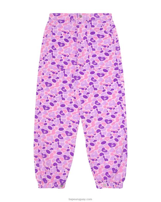 pantalones cargo estampados mujer Violeta 26D80950 A Bathing Ape