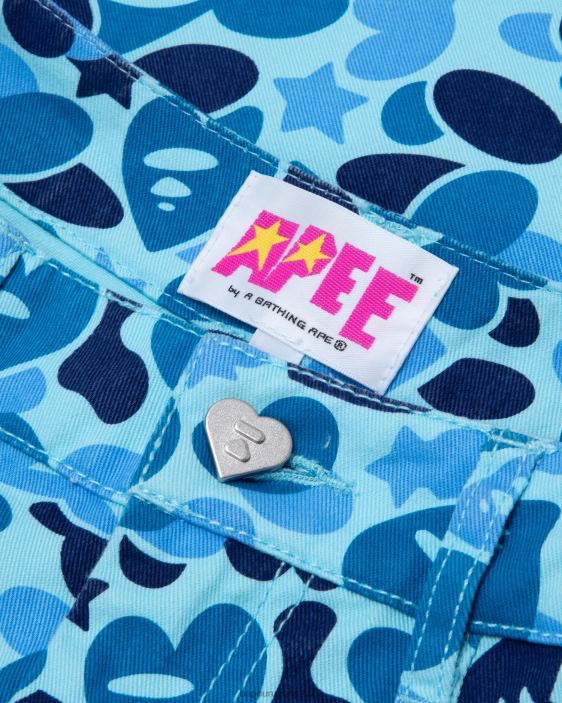 pantalones cargo estampados mujer azul claro 26D80949 A Bathing Ape