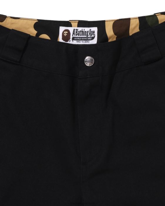 pantalones chinos de trabajo mujer negro 26D80884 A Bathing Ape