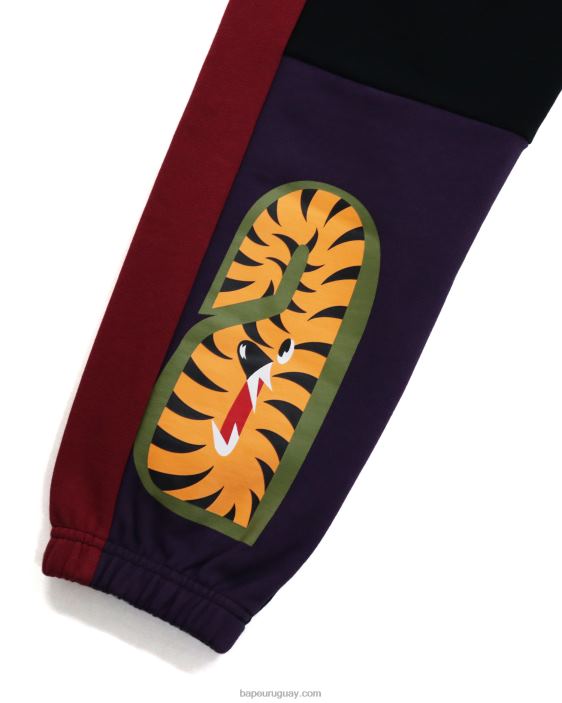 pantalones de chándal de tiburón loco mujer negro 26D801047 A Bathing Ape