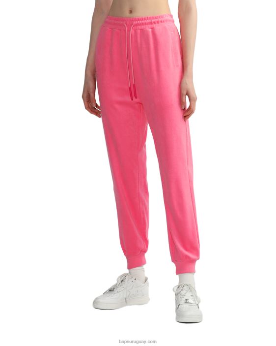 pantalones de chándal de toalla mujer rosa 26D80842 A Bathing Ape