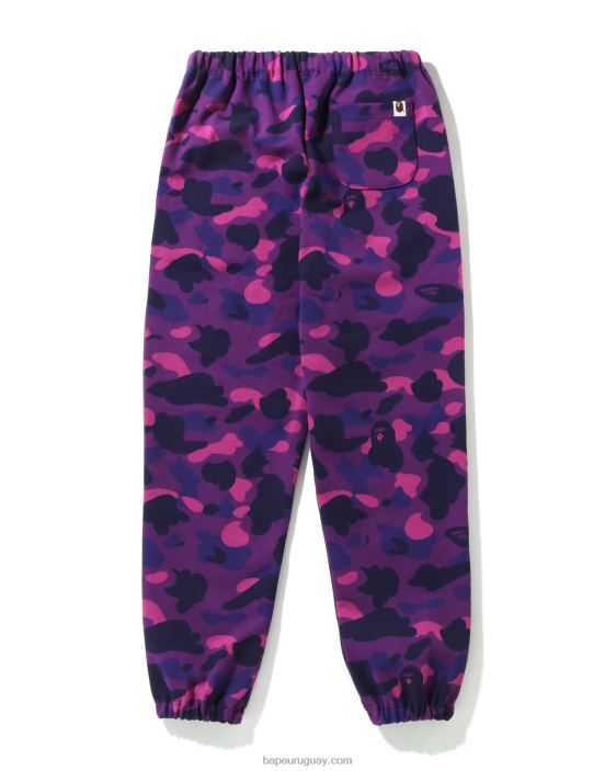 pantalones de chándal extragrandes de camuflaje de color mujer púrpura 26D80986 A Bathing Ape