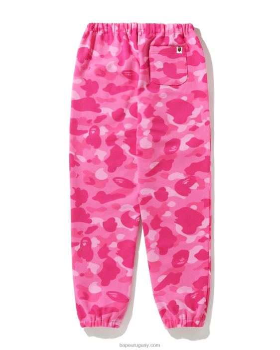 pantalones de chándal extragrandes de camuflaje de color mujer rosa 26D80985 A Bathing Ape