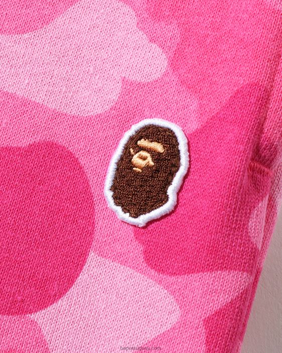 pantalones de chándal extragrandes de camuflaje de color mujer rosa 26D80985 A Bathing Ape