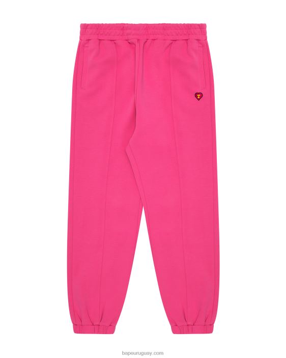 pantalones de la pista mujer rosa 26D801060 A Bathing Ape