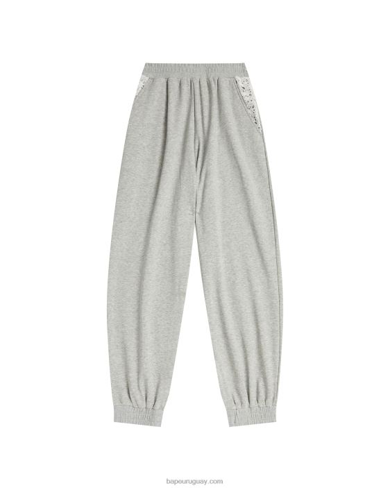 pantalones relajados mujer gris 26D80989 A Bathing Ape