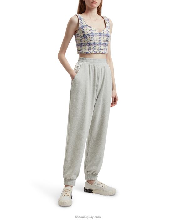 pantalones relajados mujer gris 26D80989 A Bathing Ape