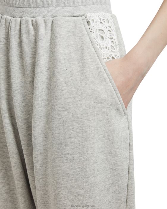 pantalones relajados mujer gris 26D80989 A Bathing Ape