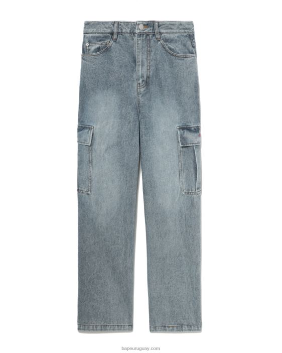 vaqueros cargo mujer mezclilla 26D80817 A Bathing Ape
