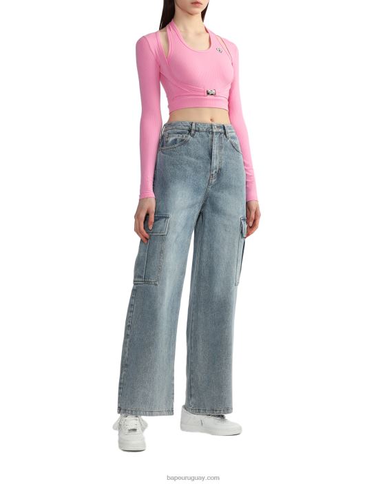 vaqueros cargo mujer mezclilla 26D80817 A Bathing Ape