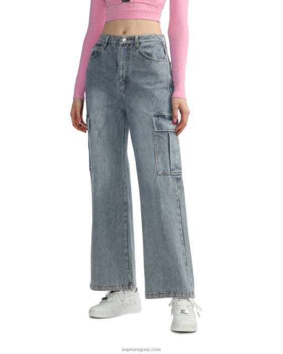 vaqueros cargo mujer mezclilla 26D80817 A Bathing Ape