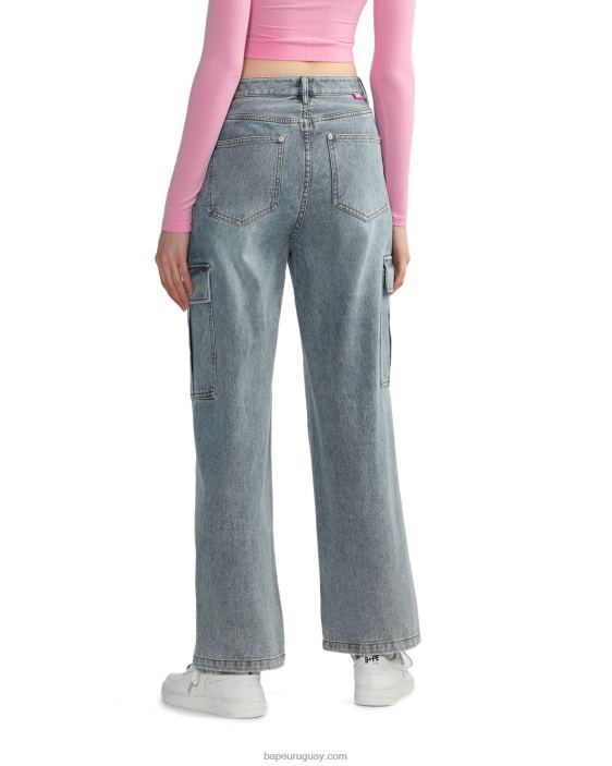 vaqueros cargo mujer mezclilla 26D80817 A Bathing Ape