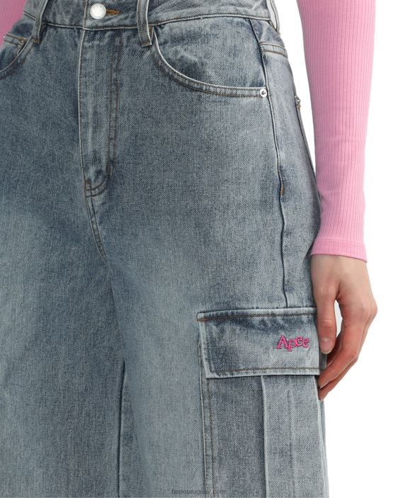 vaqueros cargo mujer mezclilla 26D80817 A Bathing Ape