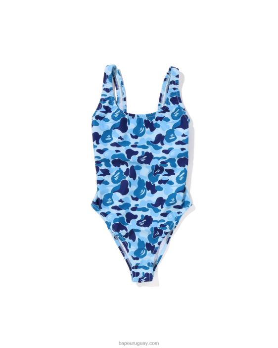 traje de baño de camuflaje abc mujer azul claro 26D80776 A Bathing Ape