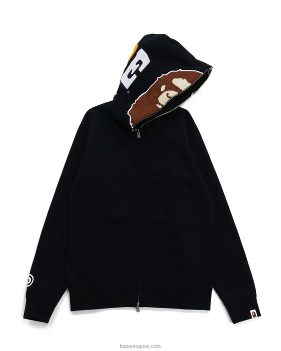 2nd sudadera con cremallera completa mujer negro 26D801036 A Bathing Ape