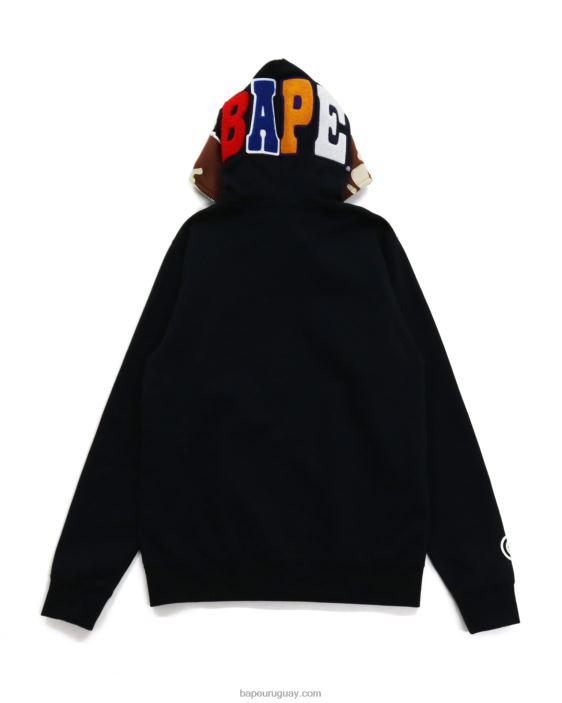 2nd sudadera con cremallera completa mujer negro 26D801036 A Bathing Ape