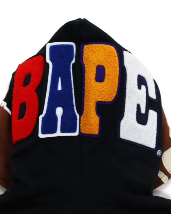 2nd sudadera con cremallera completa mujer negro 26D801036 A Bathing Ape