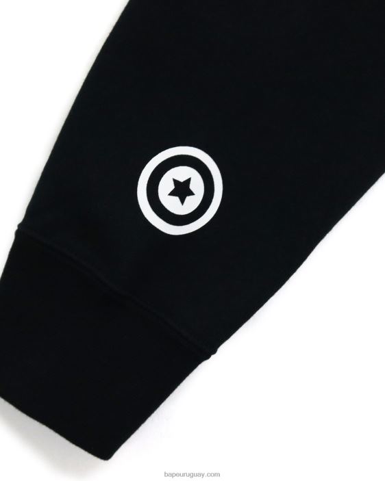 2nd sudadera con cremallera completa mujer negro 26D801036 A Bathing Ape