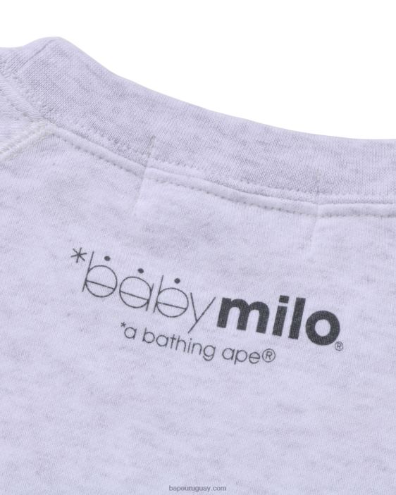 Lisa con cuello redondo extragrande mujer gris 26D80780 A Bathing Ape