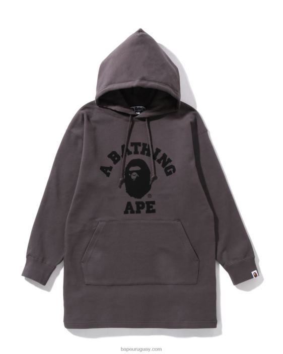 cabeza de un punto con capucha de una pieza mujer gris oscuro 26D80976 A Bathing Ape