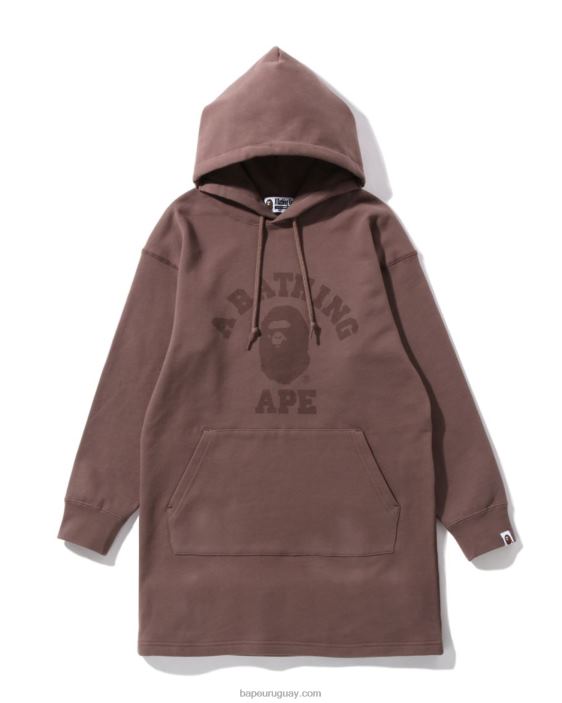 cabeza de un punto con capucha de una pieza mujer marrón 26D80975 A Bathing Ape