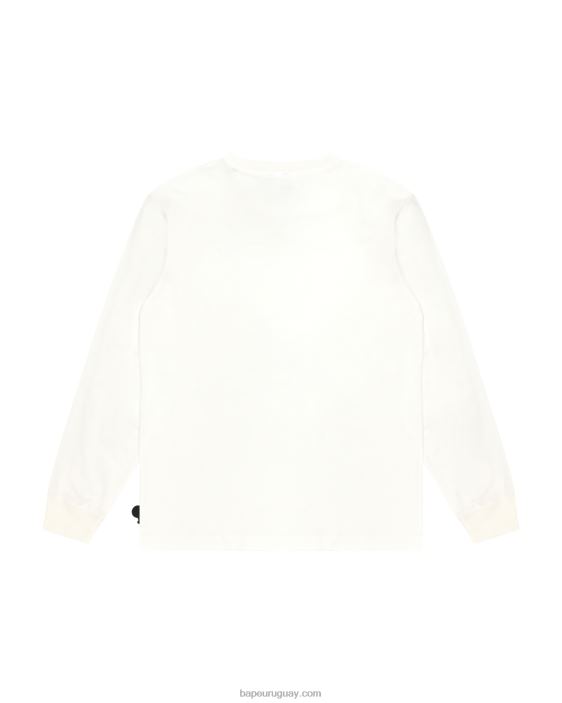 camiseta de manga larga con gráfico de milo bebé mujer blanco 26D80914 A Bathing Ape