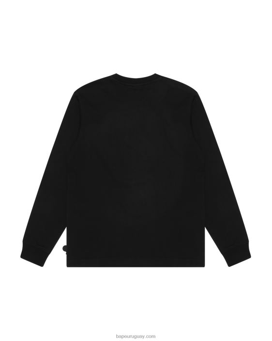 camiseta de manga larga con gráfico de milo bebé mujer negro 26D80913 A Bathing Ape