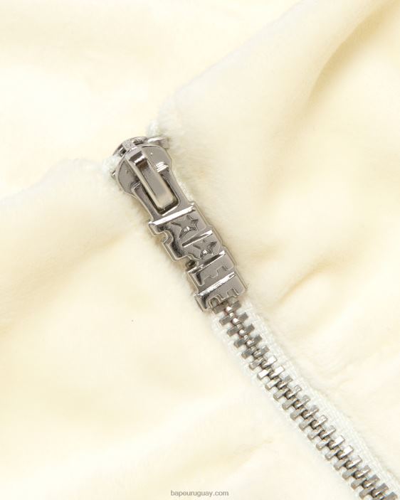 suéter corto con cremallera mujer blanco 26D801061 A Bathing Ape