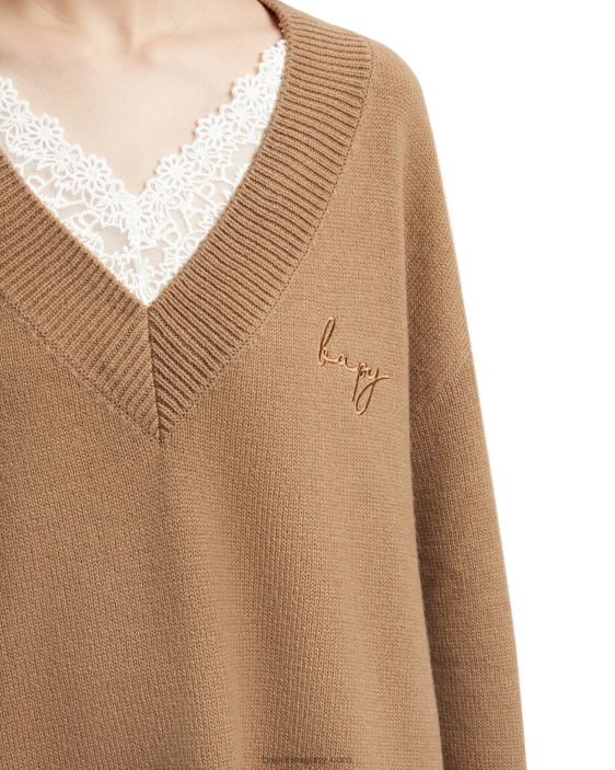 suéter de punto oversize mujer beige 26D80998 A Bathing Ape