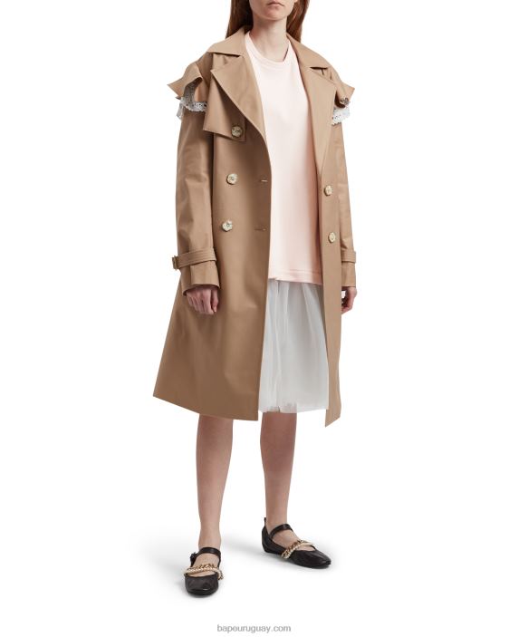 sudadera asimétrica a capas mujer rosa 26D80997 A Bathing Ape