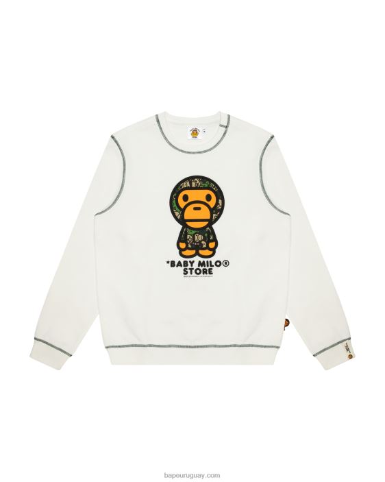 sudadera bebé milo con cuello redondo mujer blanco 26D80907 A Bathing Ape