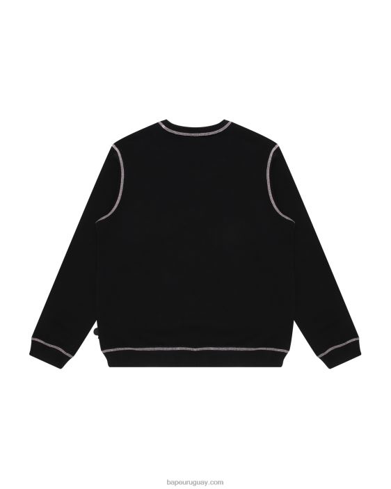 sudadera bebé milo con cuello redondo mujer negro 26D80905 A Bathing Ape