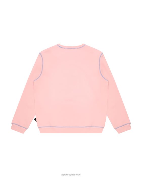 sudadera bebé milo con cuello redondo mujer rosa 26D80906 A Bathing Ape