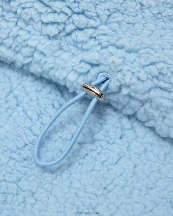 sudadera con capucha de gran tamaño mujer azul claro 26D801055 A Bathing Ape