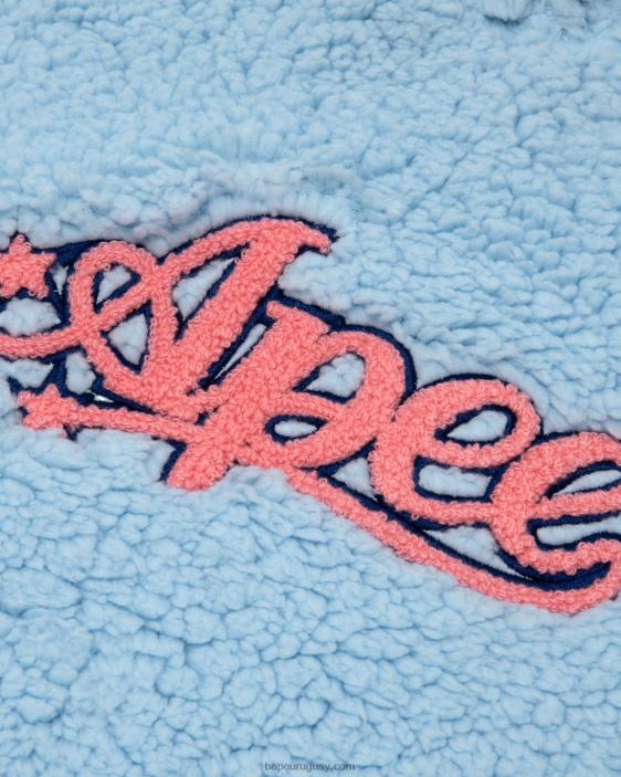 sudadera con capucha de gran tamaño mujer azul claro 26D801055 A Bathing Ape