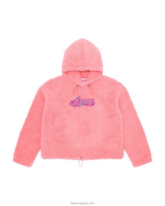 sudadera con capucha de gran tamaño mujer rosa 26D801056 A Bathing Ape