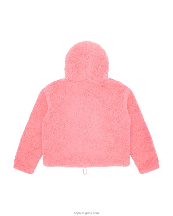 sudadera con capucha de gran tamaño mujer rosa 26D801056 A Bathing Ape
