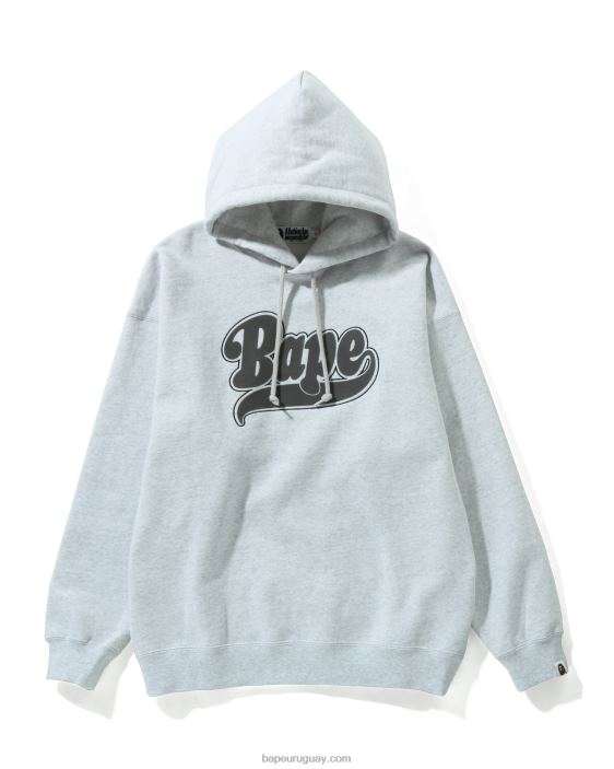 sudadera extragrande con capucha mujer gris claro 26D80979 A Bathing Ape