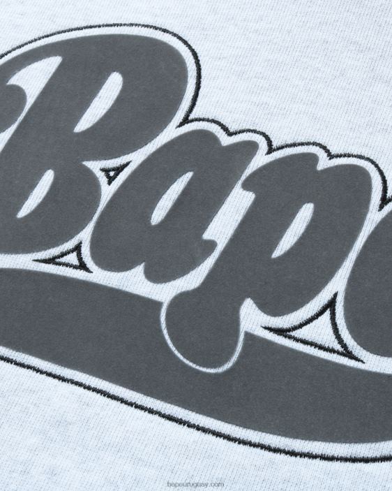 sudadera extragrande con capucha mujer gris claro 26D80979 A Bathing Ape