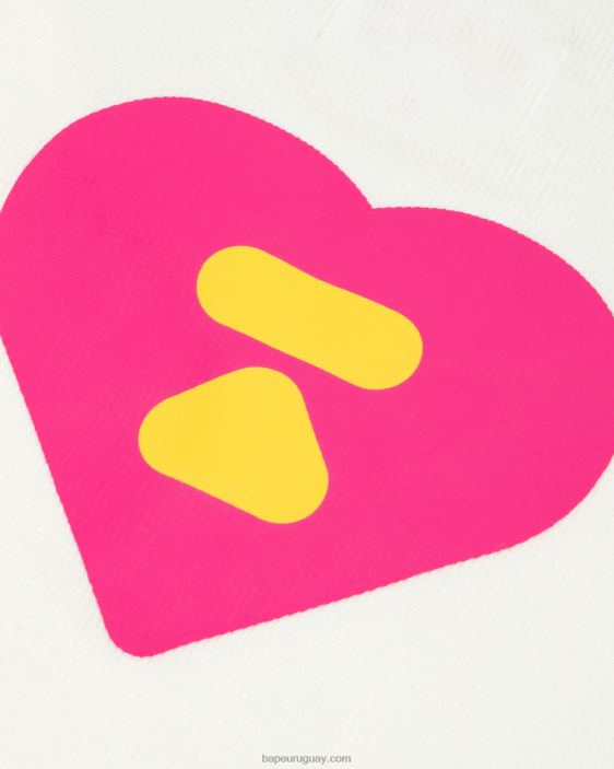 top recortado de corte ajustado mujer blanco 26D801035 A Bathing Ape