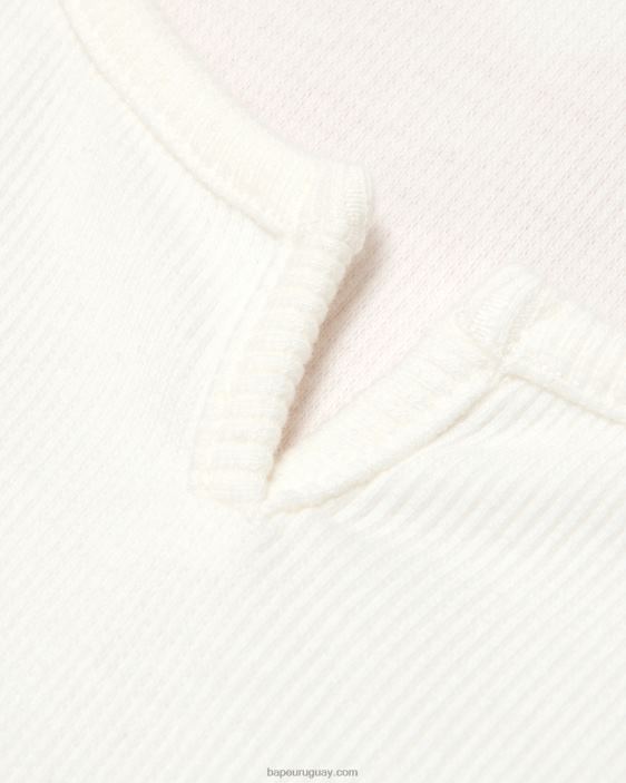 top recortado de corte ajustado mujer blanco 26D801035 A Bathing Ape