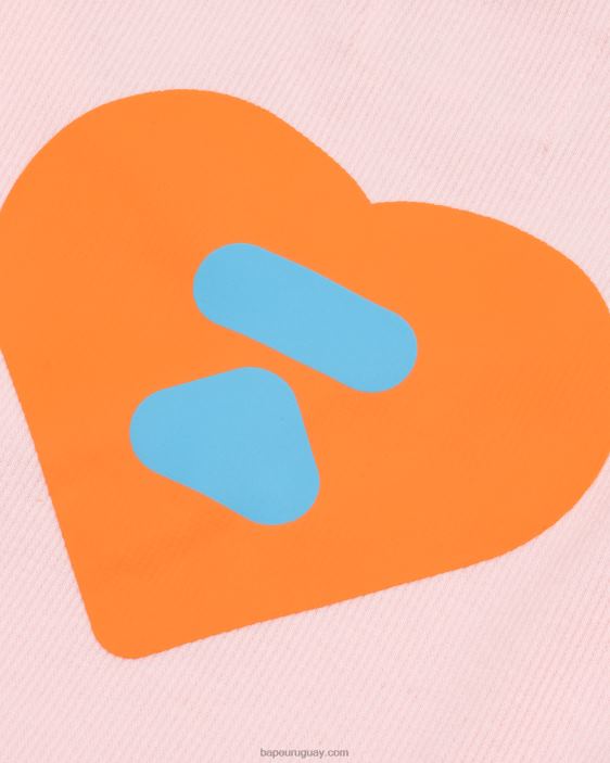 top recortado de corte ajustado mujer rosa 26D801034 A Bathing Ape