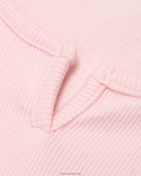 top recortado de corte ajustado mujer rosa 26D801034 A Bathing Ape