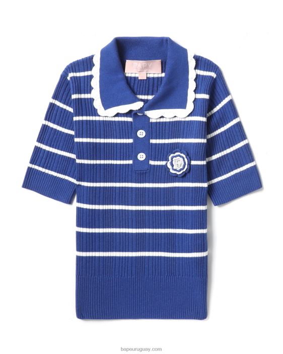 top tejido a rayas mujer azul 26D80788 A Bathing Ape