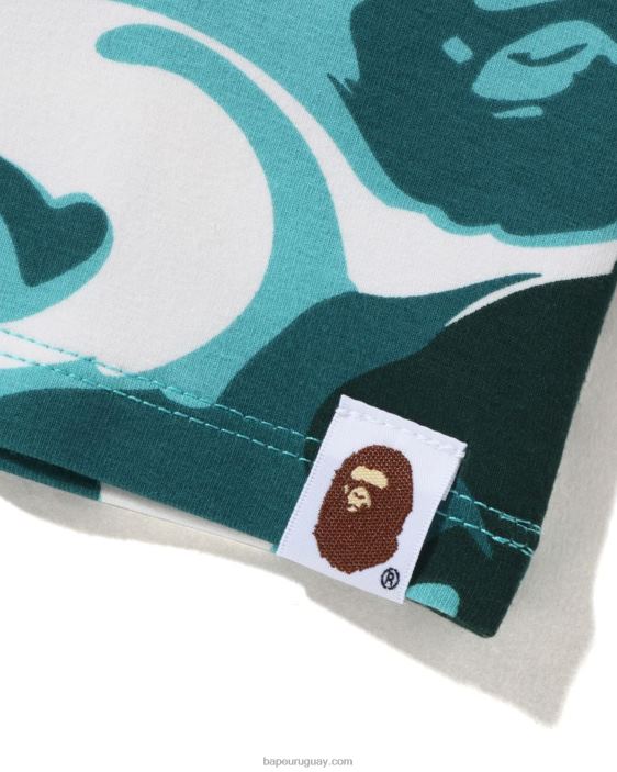 camisola de camuflaje de mármol mujer menta 26D80921 A Bathing Ape