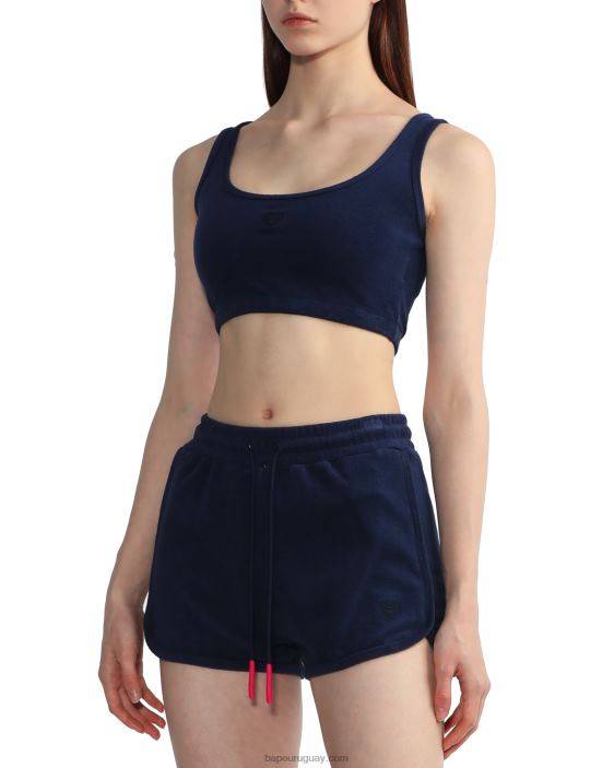 top corto de rizo mujer Azul marino 26D80826 A Bathing Ape