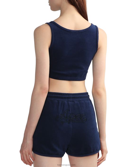 top corto de rizo mujer Azul marino 26D80826 A Bathing Ape