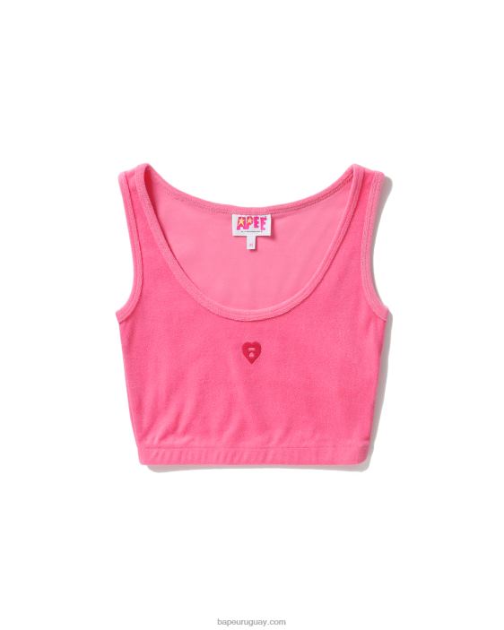 top corto de rizo mujer rosa 26D80827 A Bathing Ape