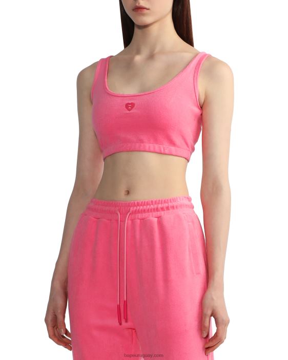 top corto de rizo mujer rosa 26D80827 A Bathing Ape